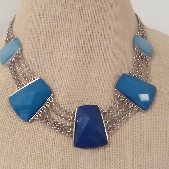 Chunky Funky Faux Gem Statement Choker - Picture 2 of 11